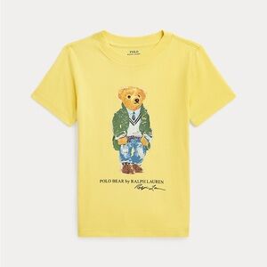 Polo Ralph Lauren Yellow Polo Bear T-Shirt Boys Size Medium (10/12)